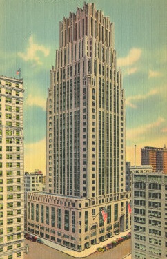 Illustration of the Gulf Building in Houston