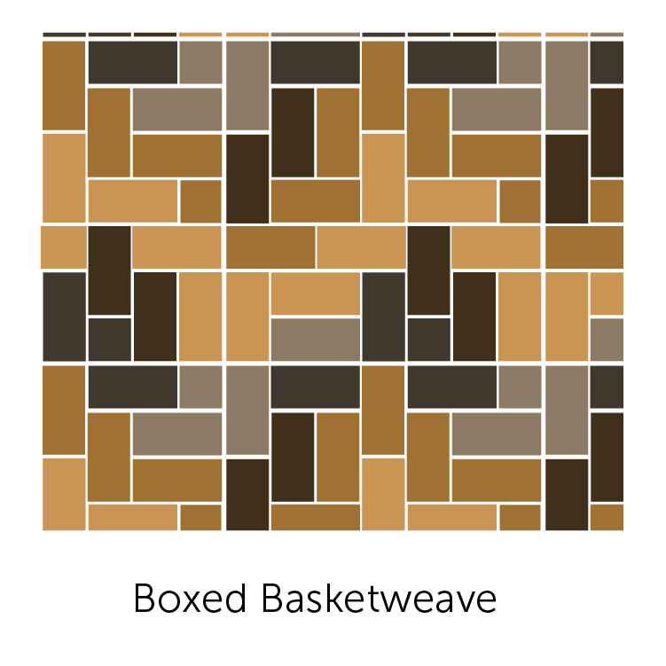 Boxed Basketweave brick pattern